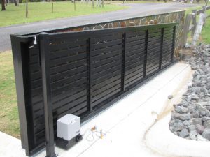 Superior quality aluminium gates and sliders supplied and installed by Big Country PVC Fencing