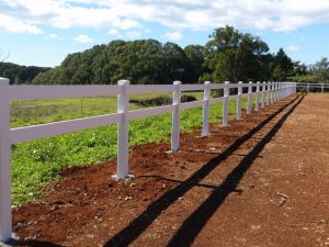 Two Rail Post and Rail PVC Fence by Big Country PVC Fencing