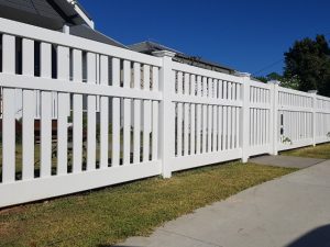 PVC Semi Privacy Fencing at Full Height