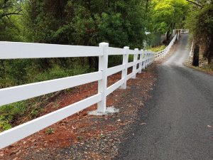 Big Country PVC Fencing supply and install Custom Three Rail Post and Rail Fence